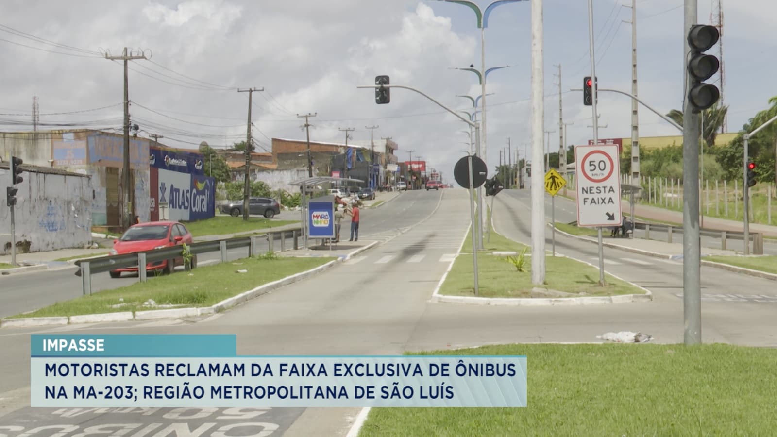 Motoristas reclamam de faixa exclusiva de ônibus na Estrada do Araçagi 