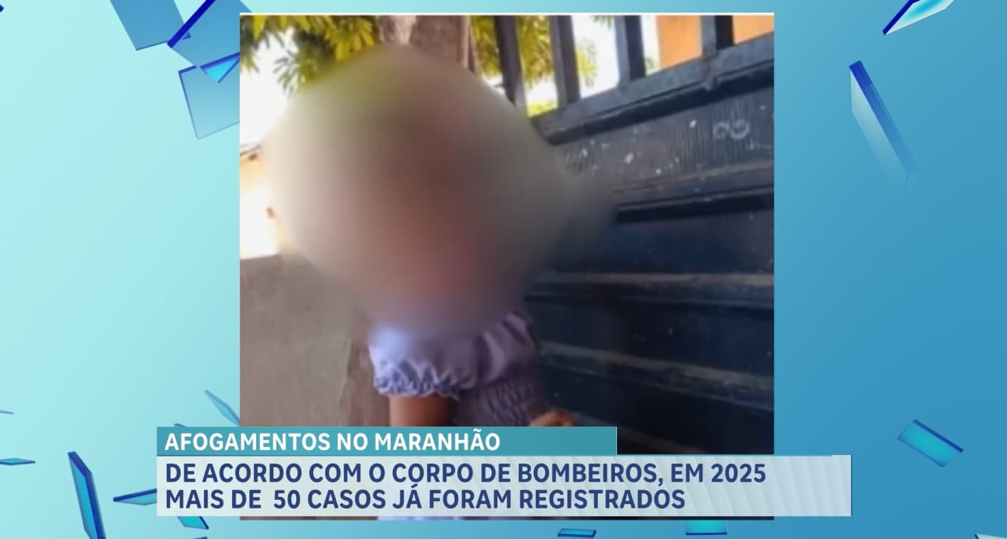 Mais de 50 casos de afogamento já foram registrados em 2025 no Maranhão