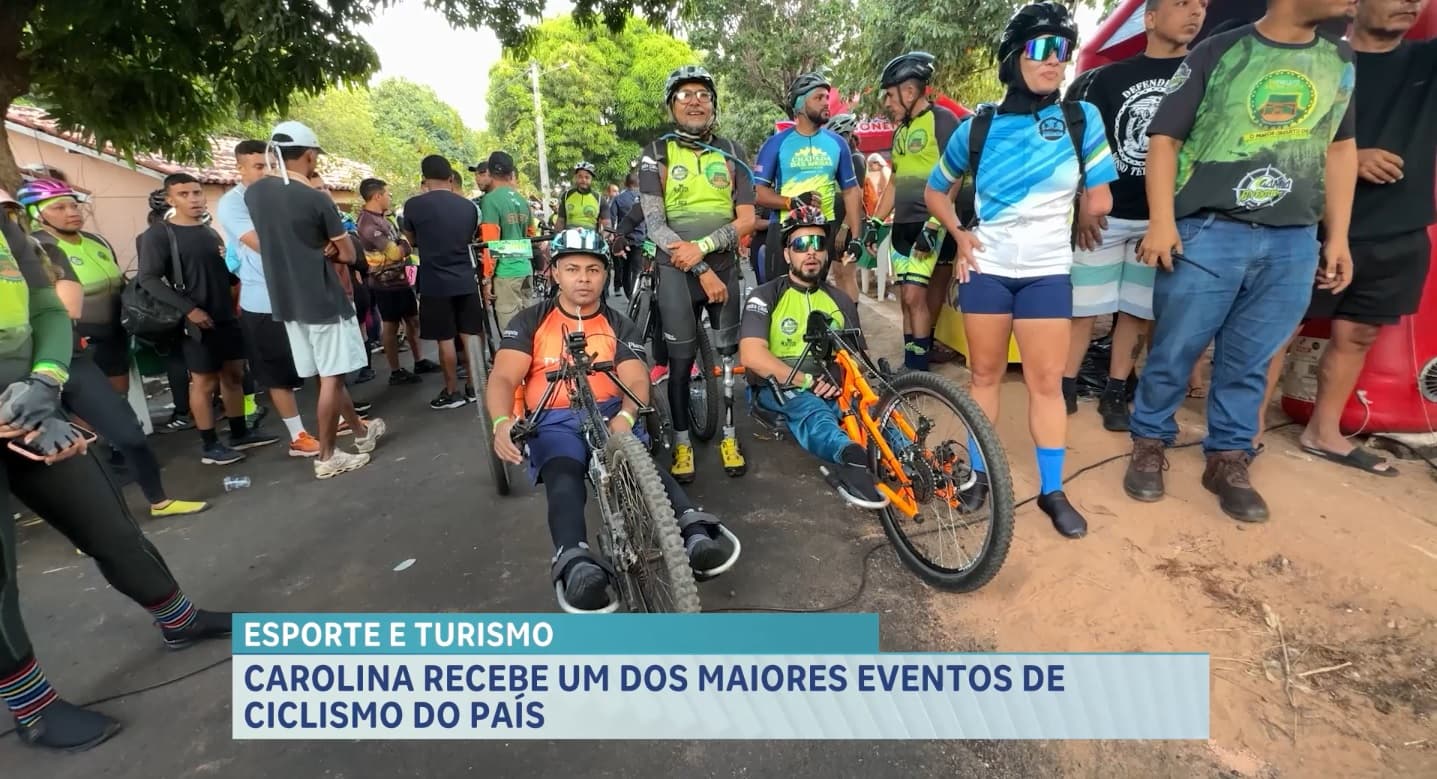 Circuito de Cicloturismo reúne cerca de mil ciclistas na Chapada das Mesas, em Carolina