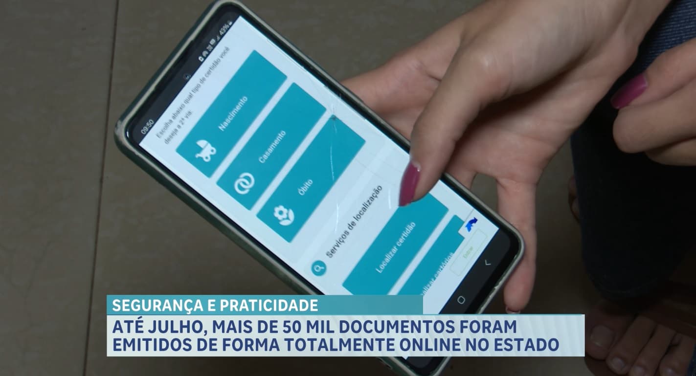 Mais de 50 mil documentos foram emitidos de forma online no Estado