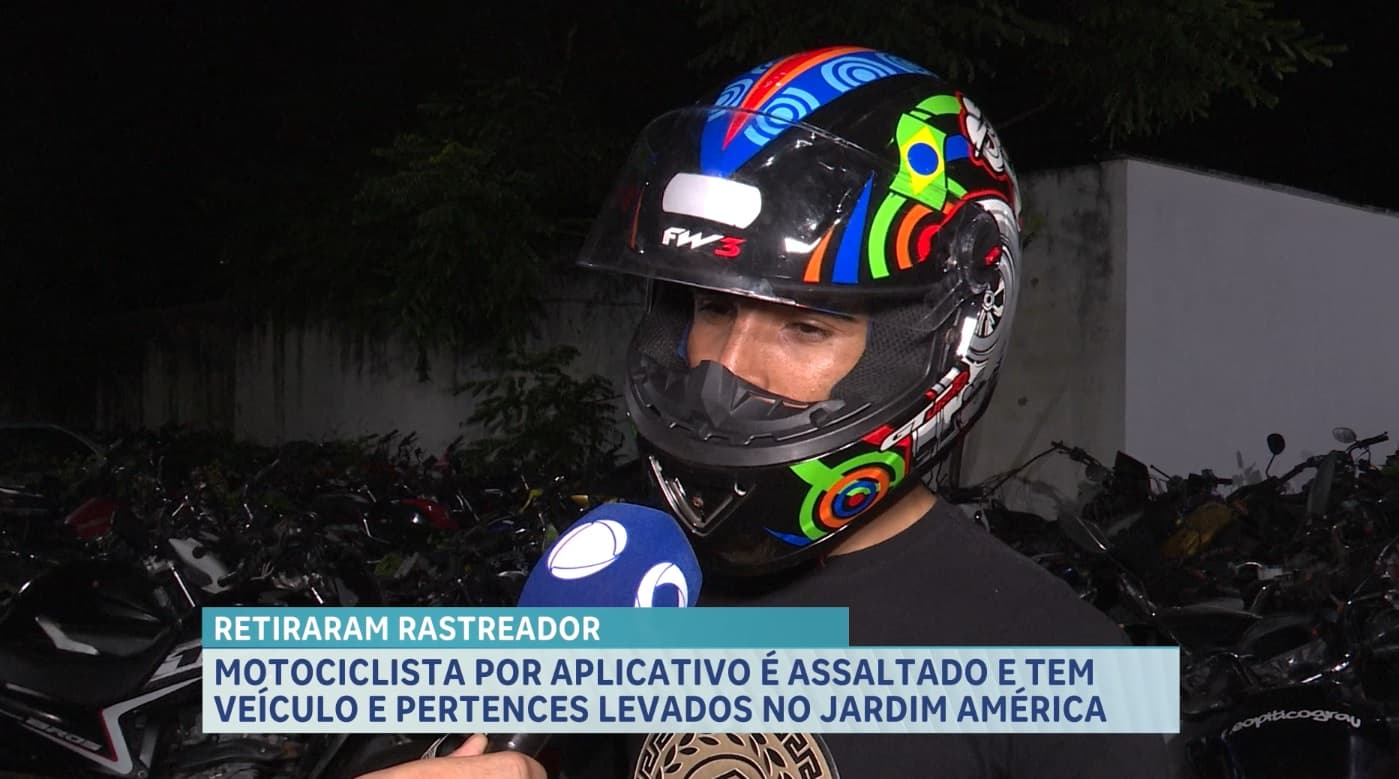 Motociclista por App é vítima de assalto e tem moto e pertences levados no Jardim América