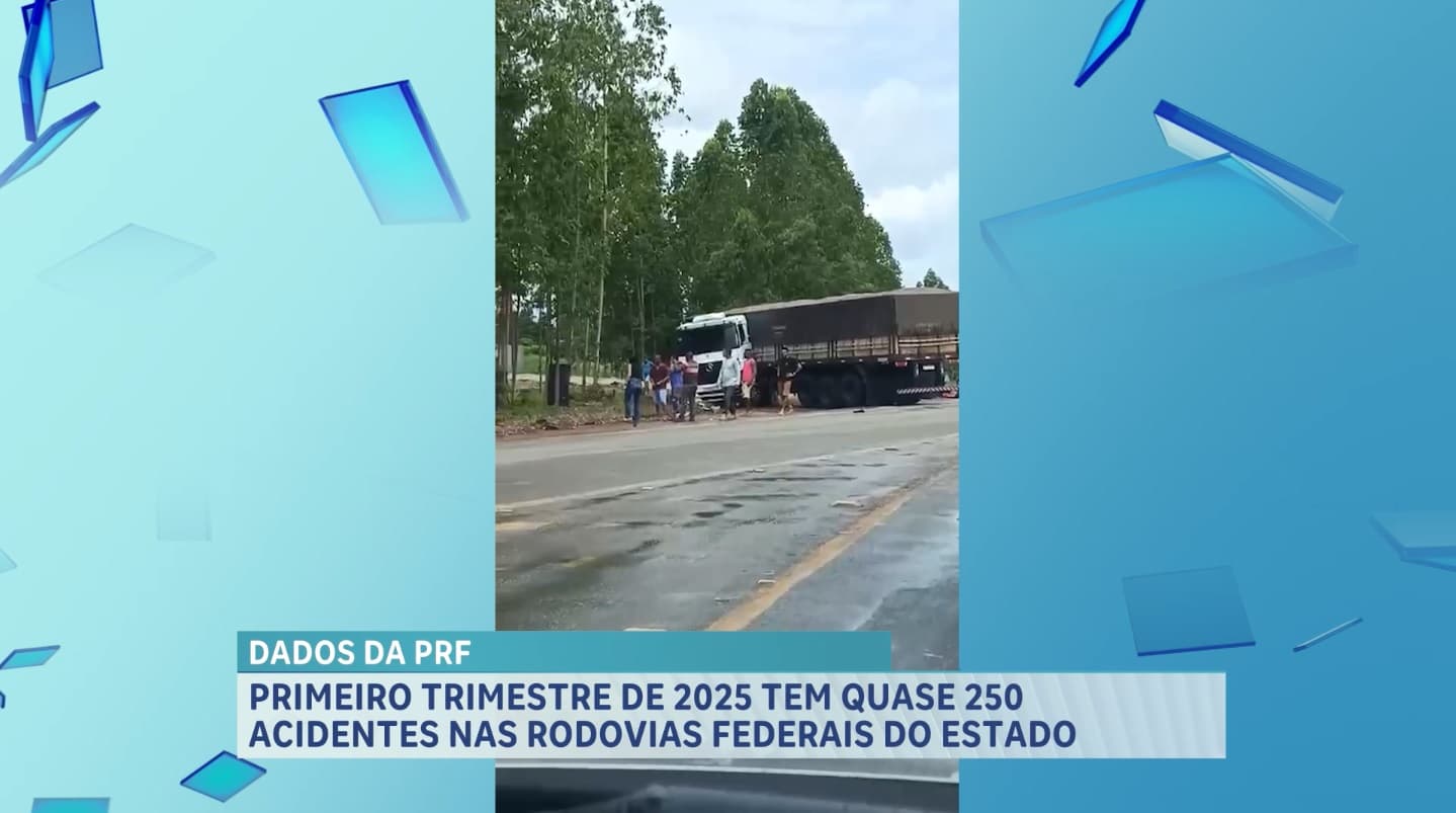 PRF registra 245 sinistros de trânsito com 46 vítimas fatais no primeiro trimestre de 2025