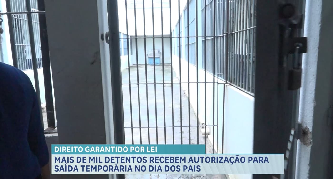 Justiça libera mais de mil presos para a saída temporária do Dia dos Pais