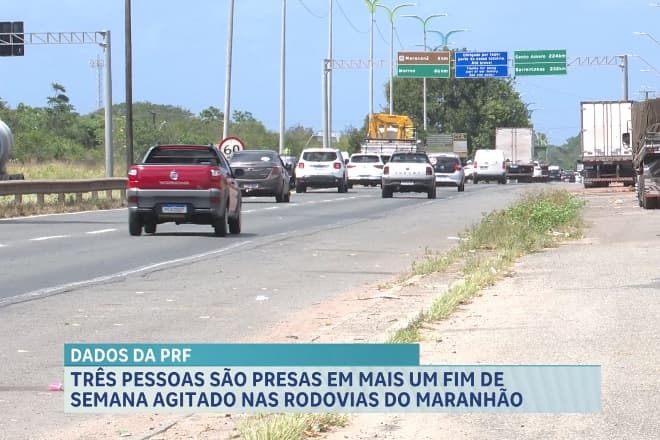 Três pessoas são presas em fim de semana movimentado nas rodovias federais do Maranhão