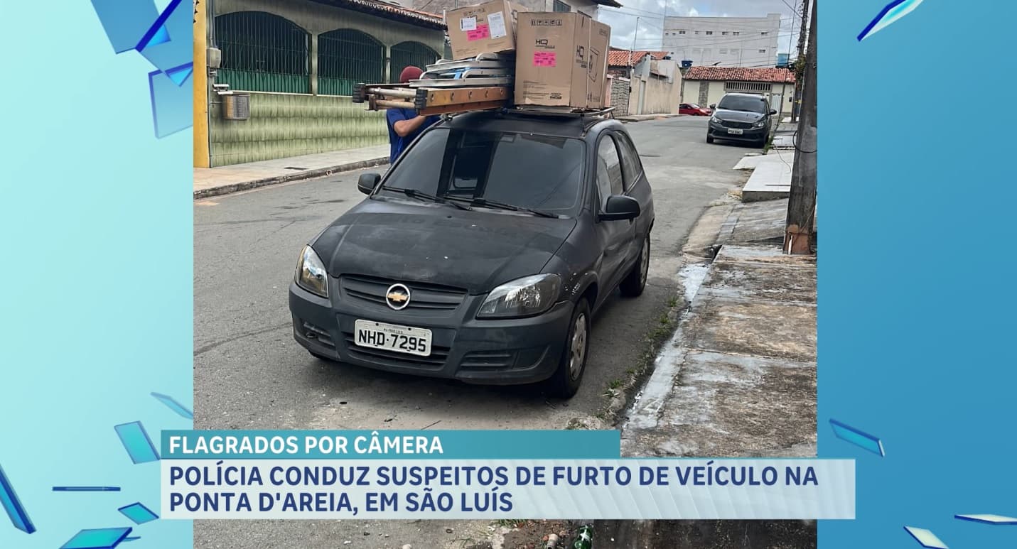 Presos suspeitos de furtar veículo na Ponta D’Areia, em São Luís