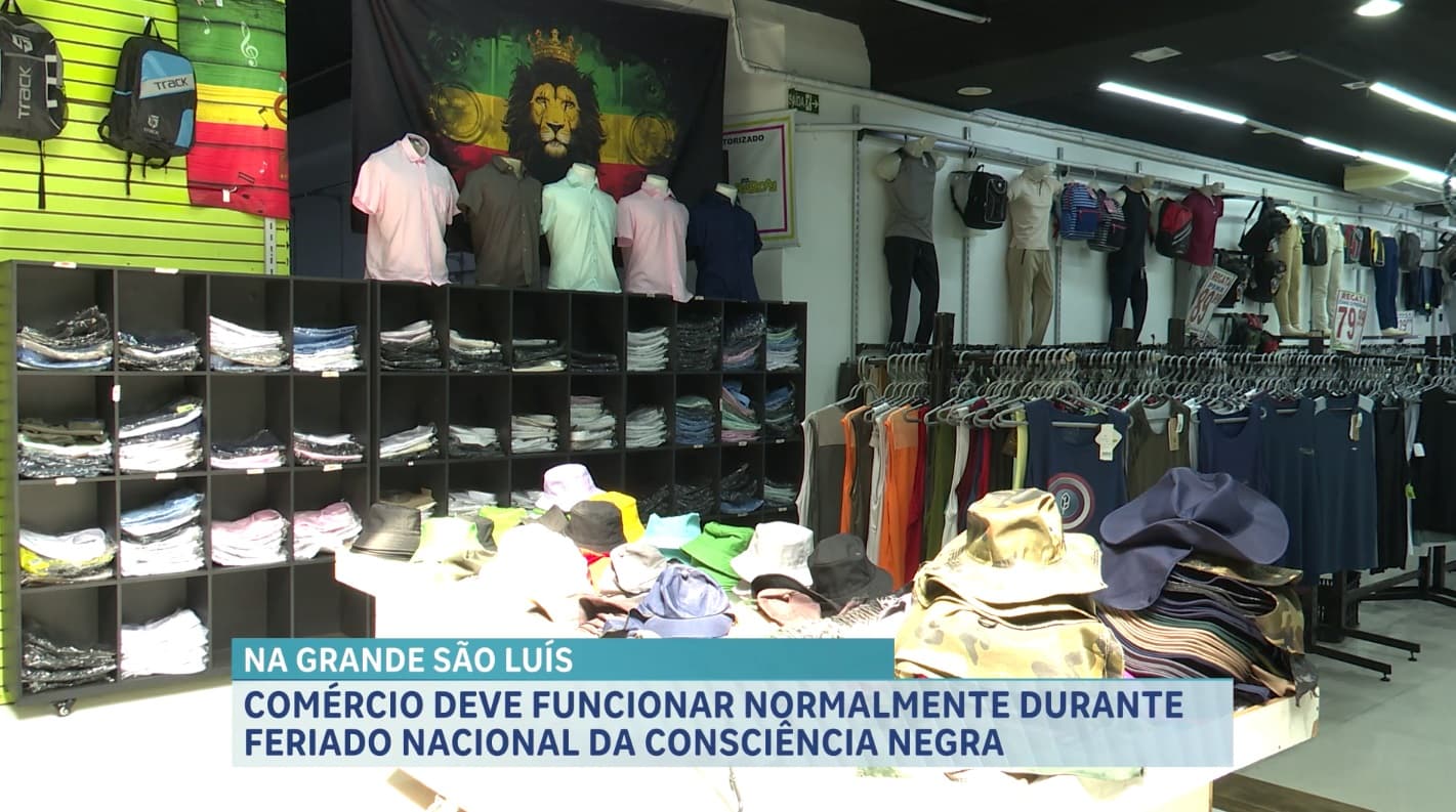 Comércio deve funcionar normalmente durante feriado nacional da consciência negra, em São Luís
