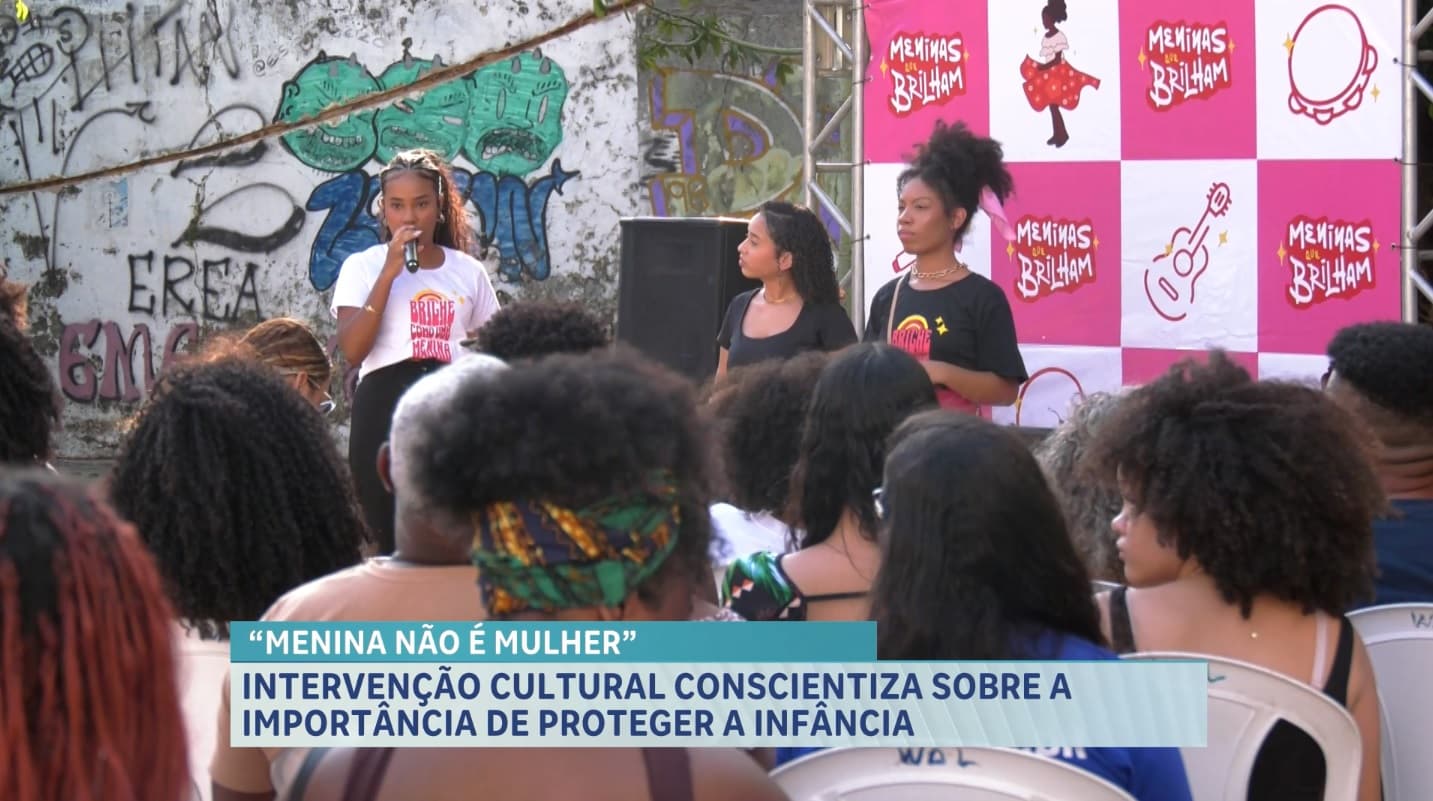 Intervenção cultural conscientiza sobre a importância de proteger a infância de meninas