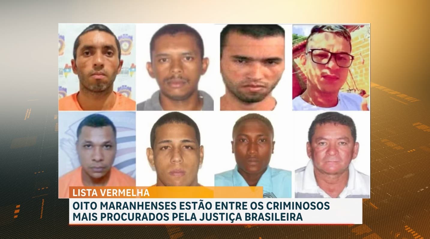 Oito maranhenses são mencionados em lista de criminosos mais procurados pela justiça brasileira