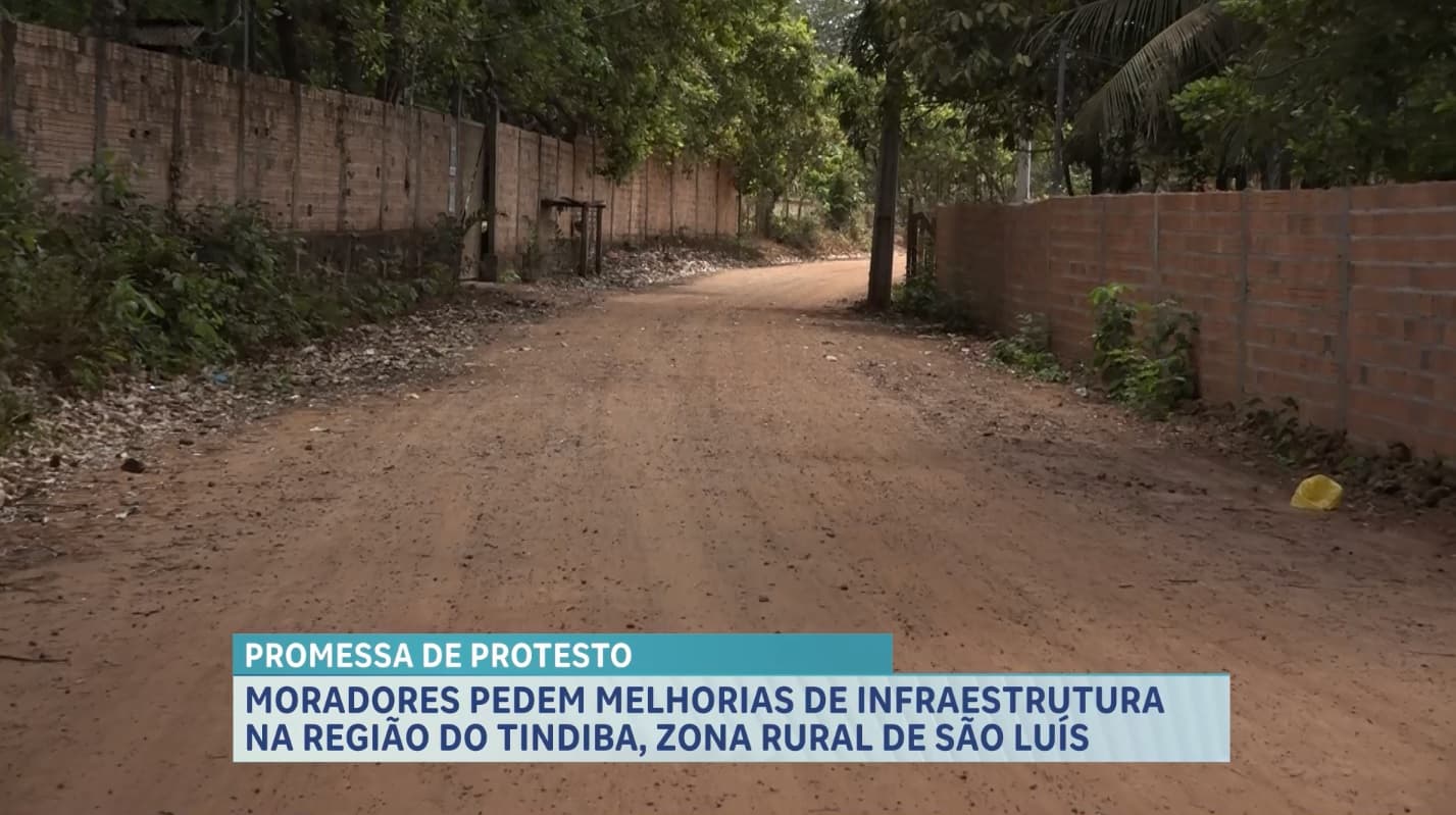 Falta de pavimentação causa riscos à saúde dos moradores da região do Tindiba, em São Luís