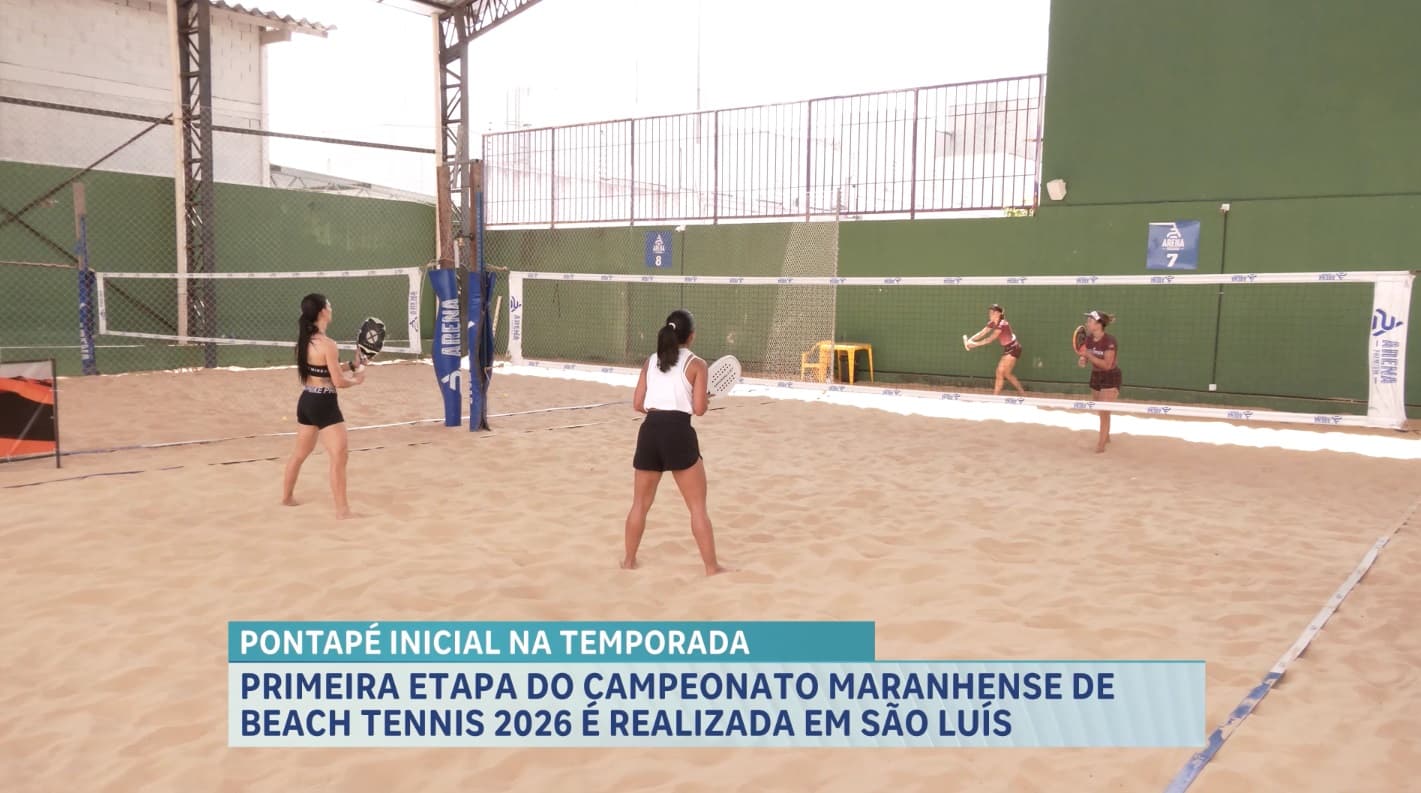 Beach Tennis no Maranhão: primeira etapa do Campeonato Maranhense 2026 é realizada em São Luís