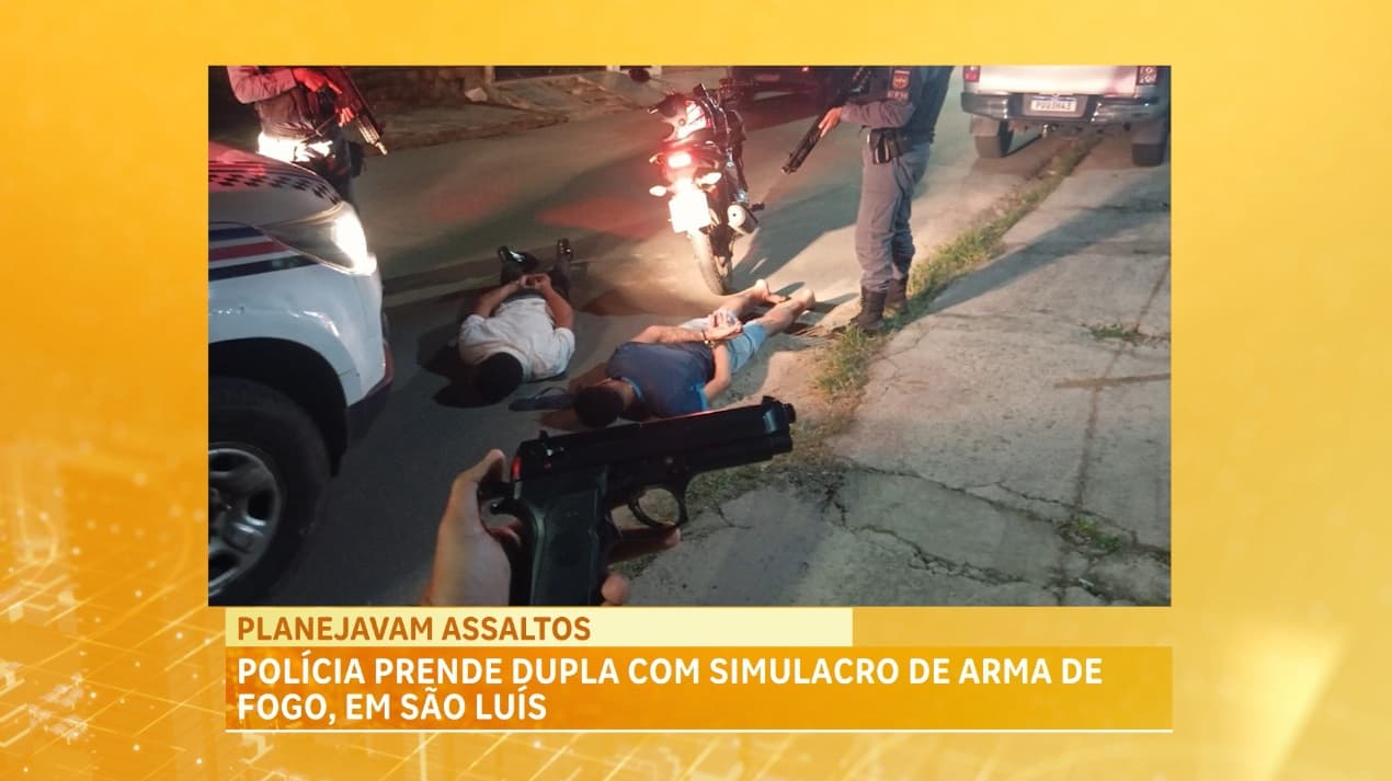 Dupla é detida com simulacro de arma de fogo na Forquilha