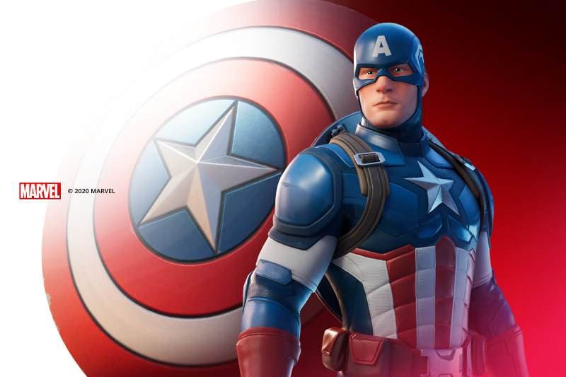 Skin do Capitão América chega ao Fortnite