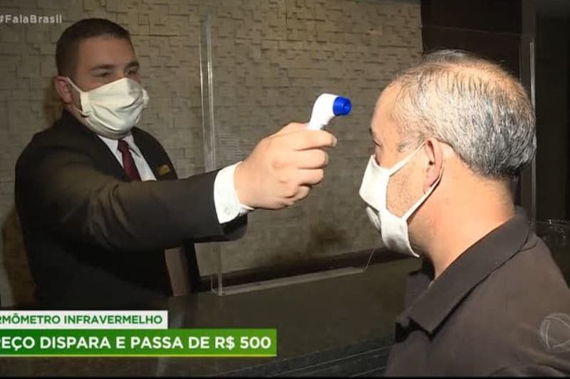 Preço de termômetro infravermelho dispara durante pandemia
