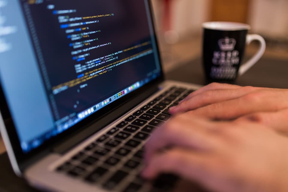 digitação em computador