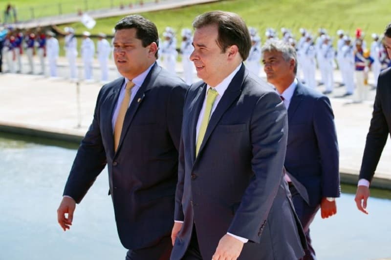 Rodrigo Maia e Davi Alcolumbre