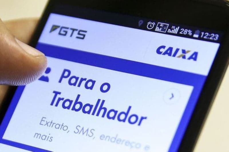 tela aplicativo do fgts