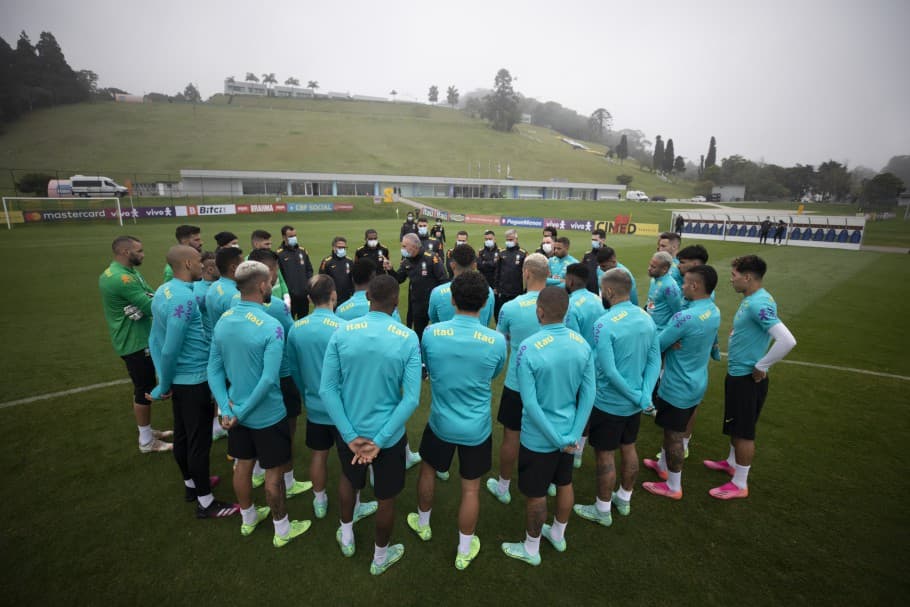 Treino da Seleção Brasileira na Granja Comary