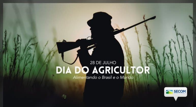 Governo posta foto de homem com arma em homenagem a agricultor