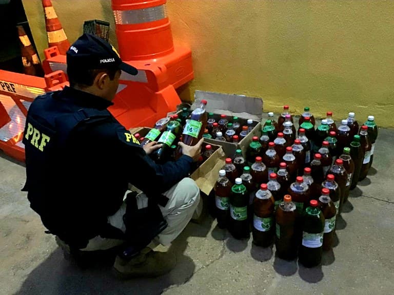PRF apreende carga ilegal de mercadoria fitoterápica na BR-230