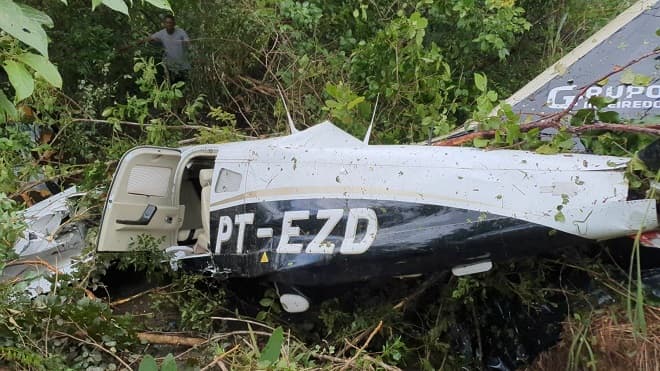 Avião cai em Balsas; todos ocupantes sobrevivem