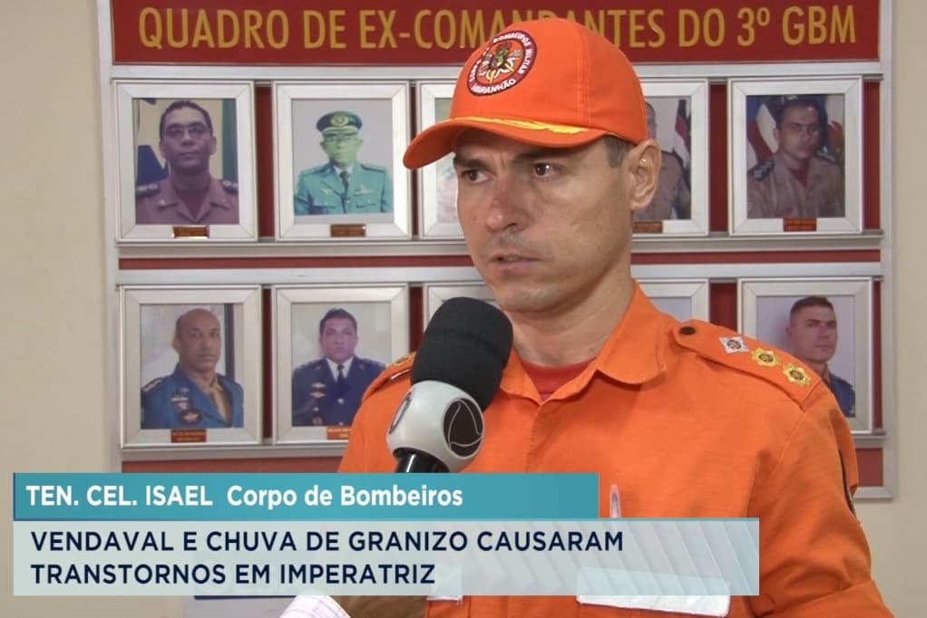 Imperatriz: vento e granizo causam transtornos