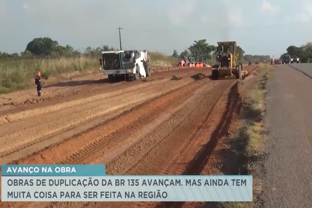 Santa Rita: obras de duplicação da BR-135 são retomadas