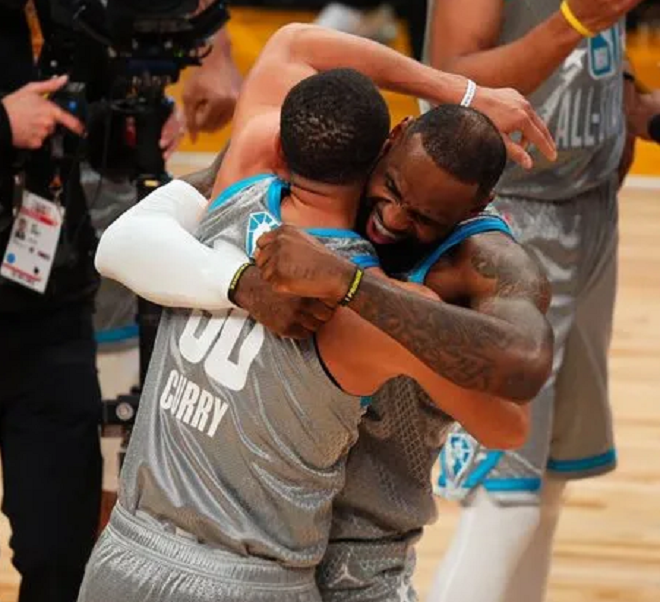 Jogo das estrelas da NBA tem marca histórica de Curry e LeBron decisivo
