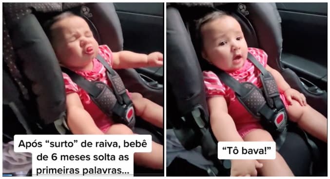 'Tô bava'! Bebê surpreende os pais ao falar primeiras palavras inesperadas