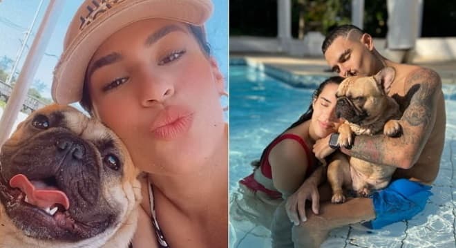 Lívian Aragão revela fotos do primeiro Carnaval com o namorado