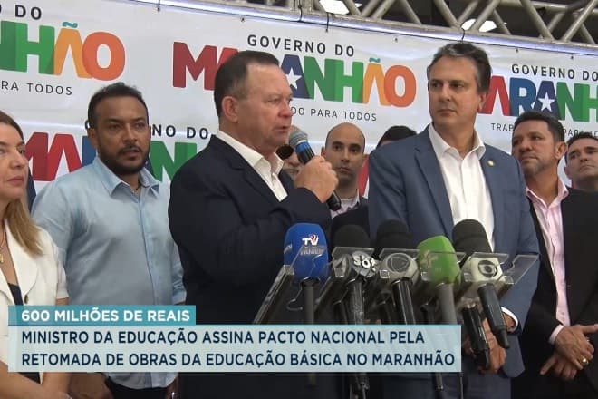 Mais de 600 obras educacionais serão retomadas no MA com cooperação entre Estado e União