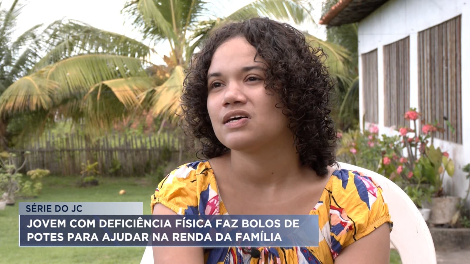 Jovem supera dores e deficiência para cuidar da família