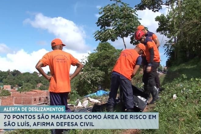 São Luís: 70 pontos de risco são mapeados pela Defesa Civil