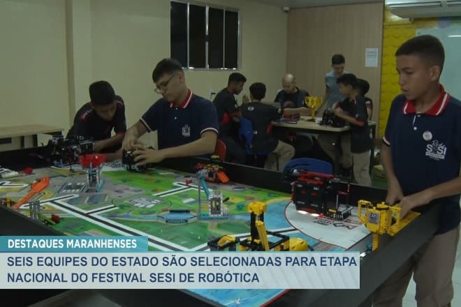 6 equipes do MA são selecionadas para etapa nacional do festival SESI de robótica