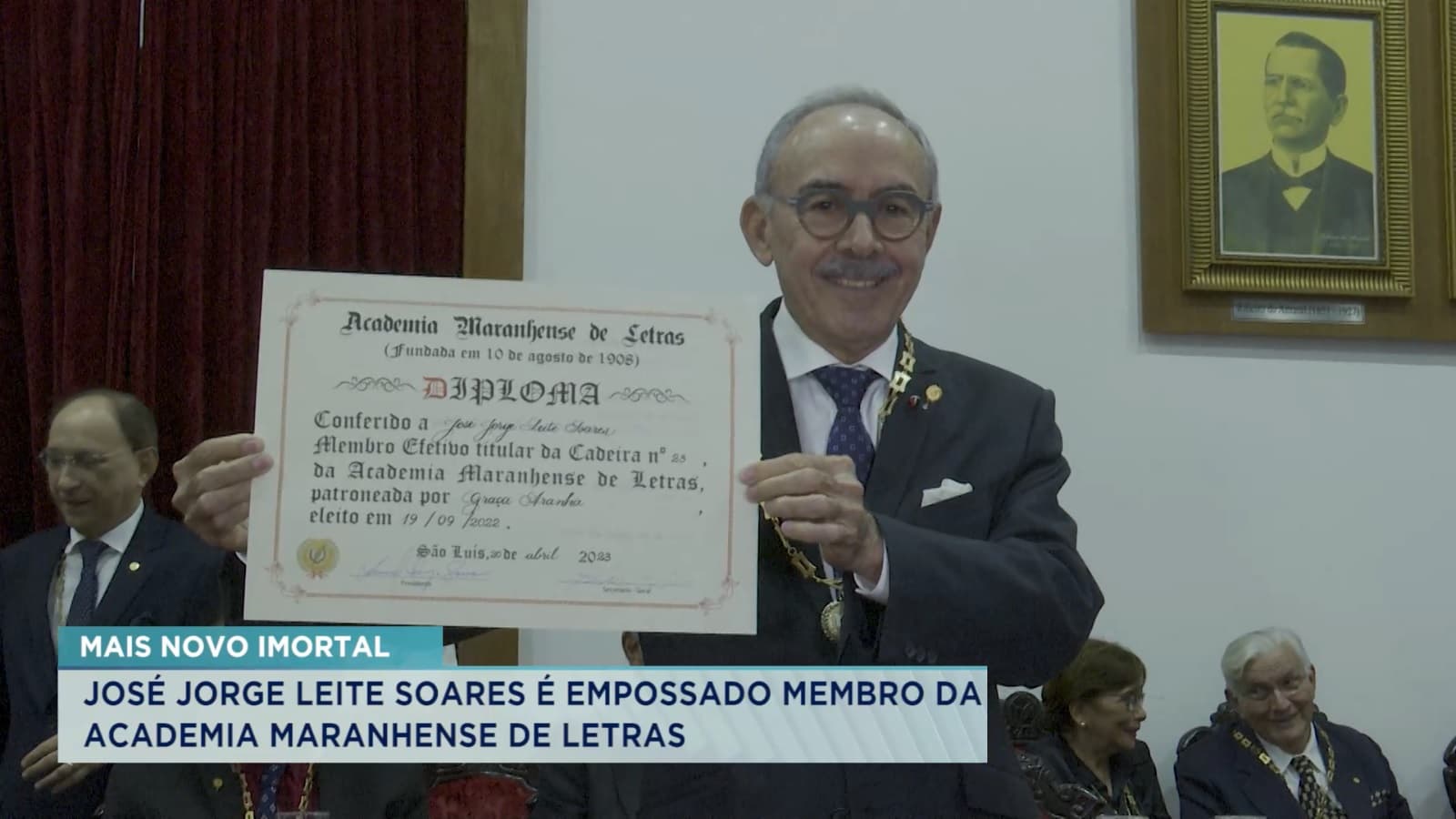 José Jorge Leite Soares é empossado membro da Academia Maranhense de Letras