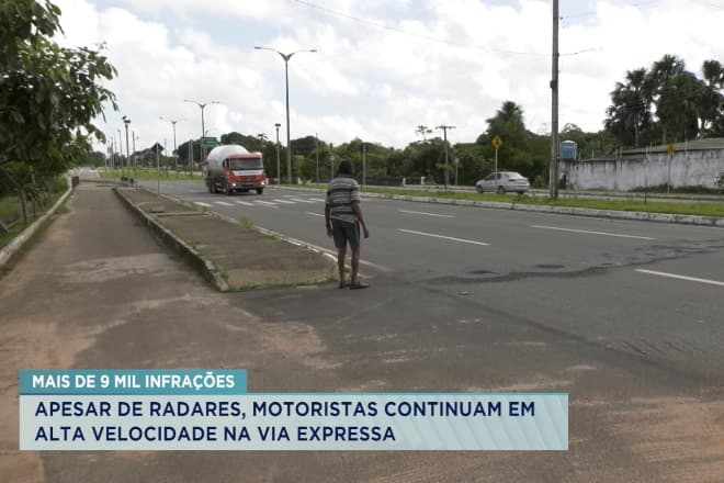 Apesar de radares, motoristas continuam em alta velocidade na Via Expressa
