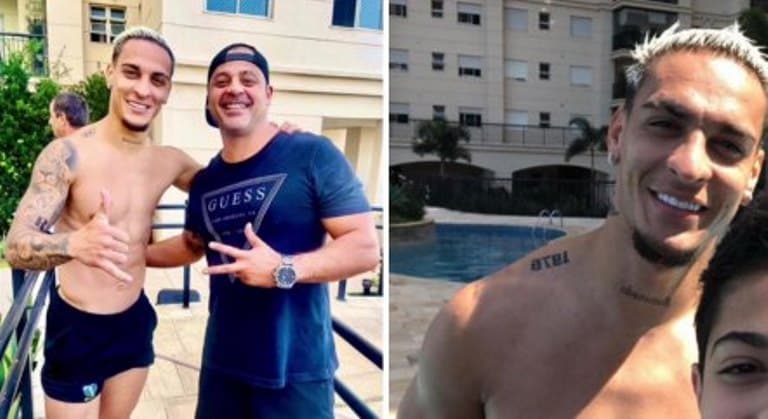 Antony curte piscina com amigos em meio a acusações de agressão