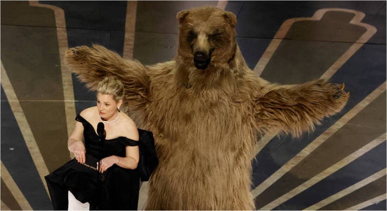 Burro no palco e Urso da Cocaína: veja os momentos bizarros do Oscar 2023