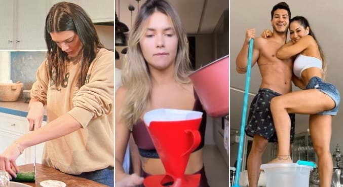 Celebridades têm dificuldade para realizar tarefas domésticas