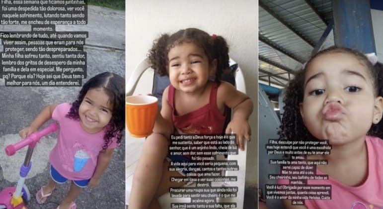 Mãe de menina morta em ação da PRF, no Rio, desabafa
