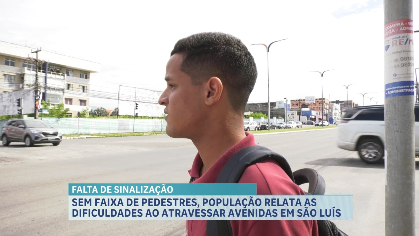 Sem sinalização: pedestres relatam dificuldades ao atravessar na Av. Colares Moreira