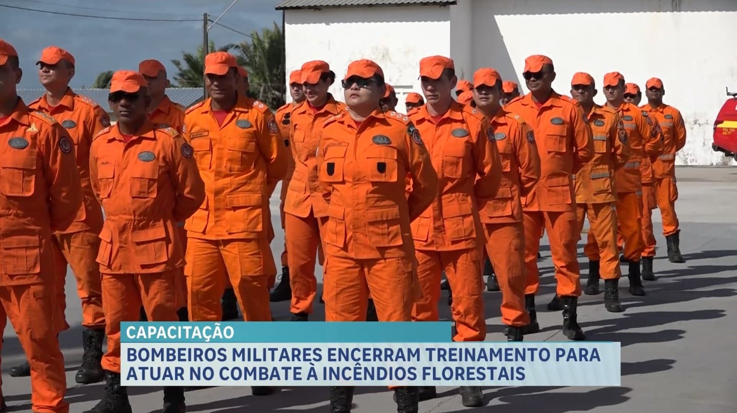 Formatura marca encerramento de capacitação do Corpo de Bombeiros