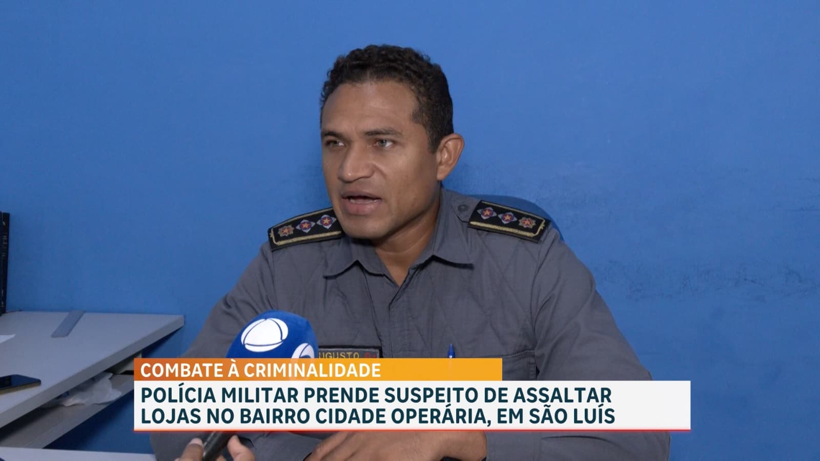 PM conduz suspeito de assalto em lojas do bairro Cidade Operária
