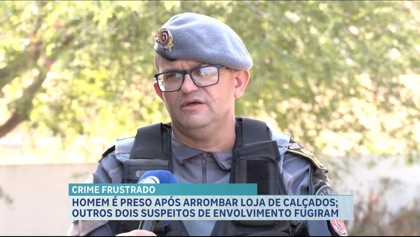 PM conduz suspeito de furto em loja de calçados no João Paulo