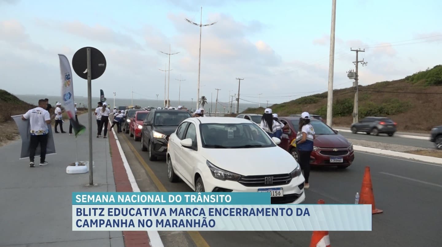 Blitz educativa encerra Semana Nacional de Trânsito 2024 no Maranhão