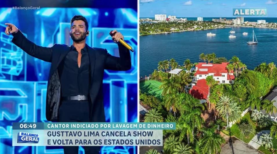 Gusttavo Lima volta para os EUA após ser indiciado por lavagem de dinheiro