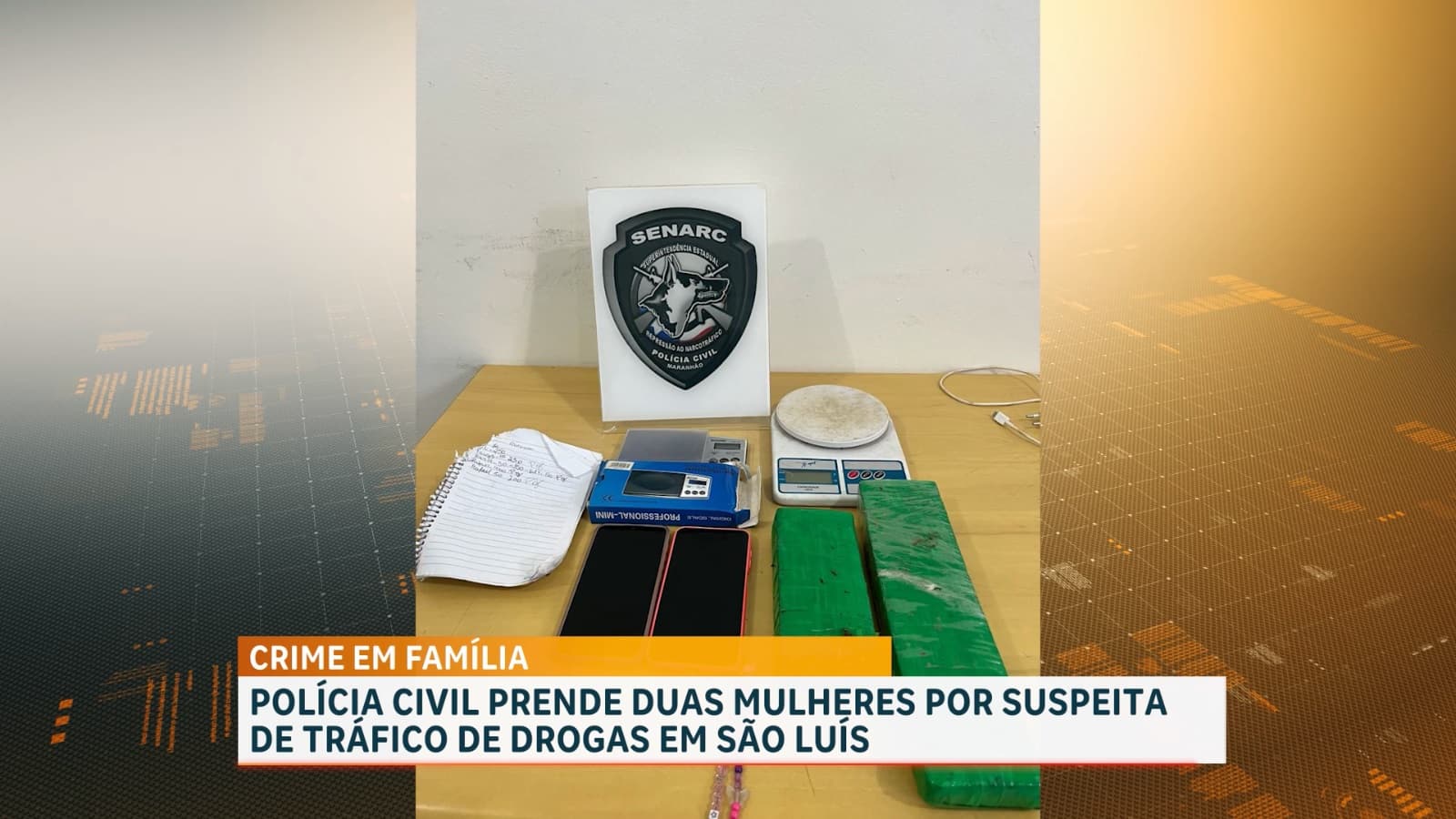 Duas mulheres são presas por suspeita de tráfico de drogas em São Luís