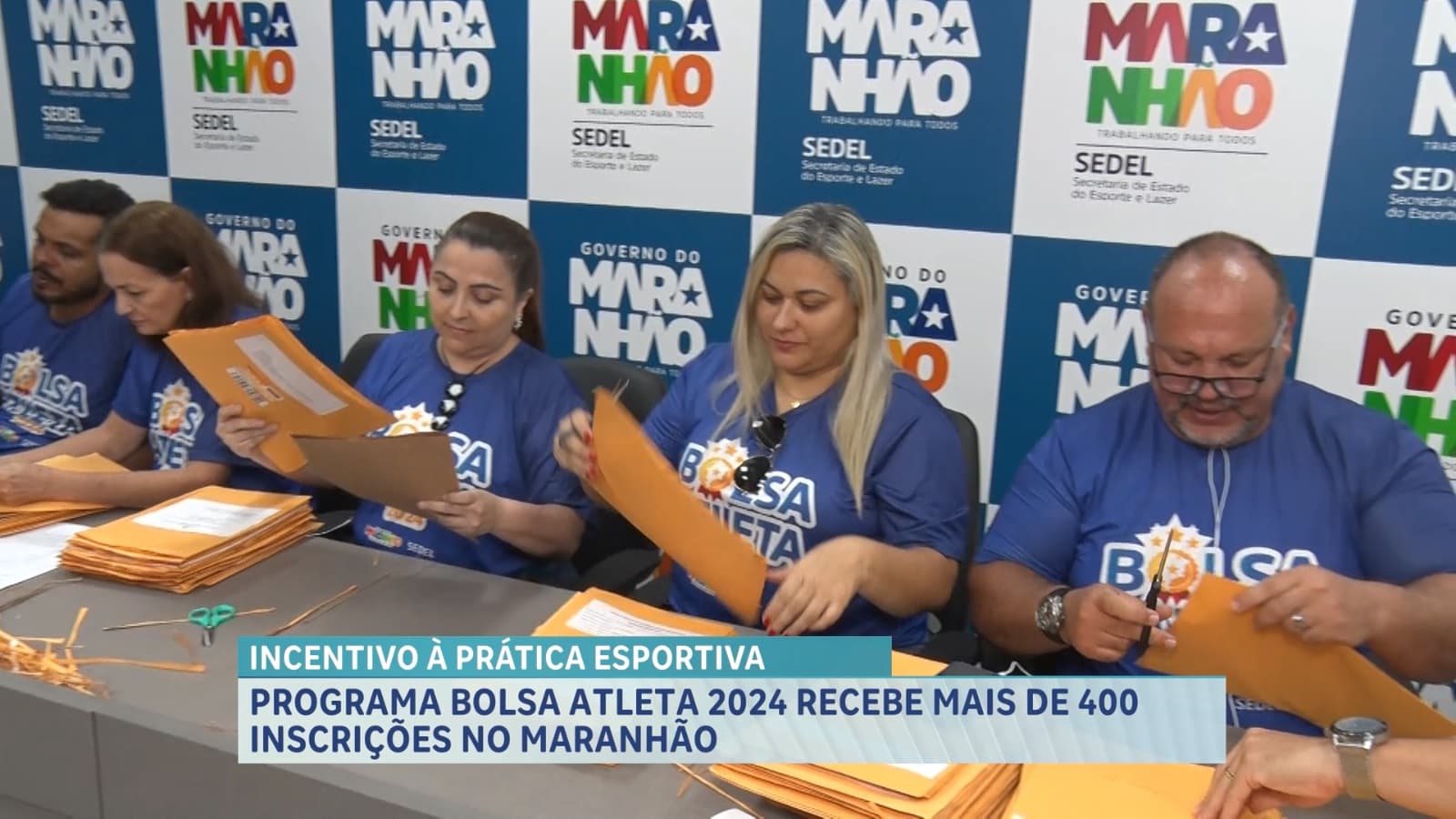 Sedel realiza abertura dos envelopes do edital Bolsa Atleta 2024