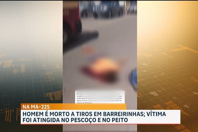 Homem é assassinado com tiros no pescoço e no peito, em Barreirinhas