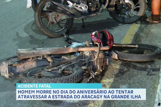 Homem morre atropelado por motocicleta irregular na Estrada do Araçagy
