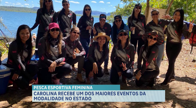 50 mulheres participam da competição de pesca esportiva feminina